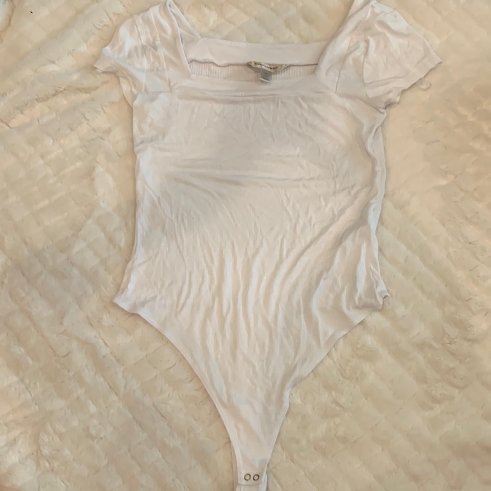 Banana Republic Square Milkmaid neckline bodysuit NEW